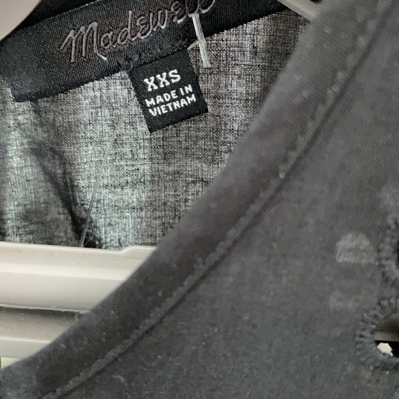 Madewell Daisy Eyelet Flutter-Sleeve Yoke Top XXS - Picture 9 of 10